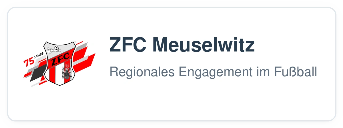 ZFC Meuselwitz – Regionales Engagement von MW Hausmeister- und Reinigungsservice